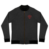 alobien red Embroidery Bomber Jacket